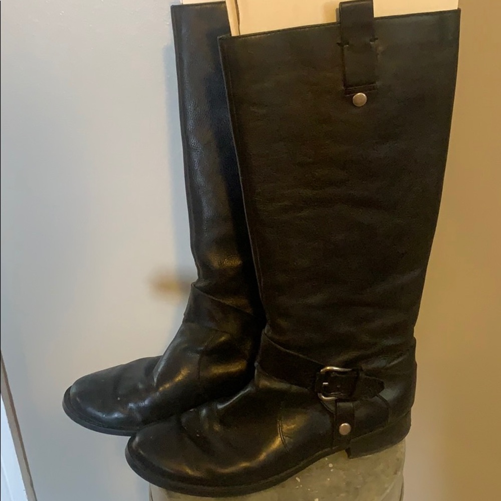 Ladies Nine West Leather Riding Boots size 9.5